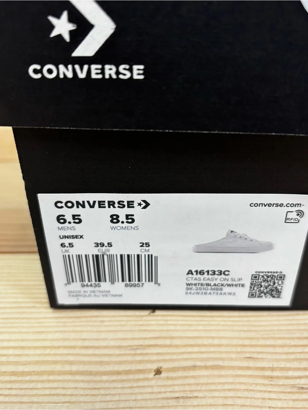 Converse Chuck Taylor All Star Easy On Slip White Mens 6.5 Womens 8.5 Mule - Picture 7 of 7